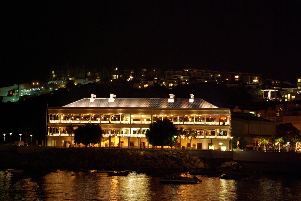 PXK10D_1958.jpg - The maritime museum at night, Stanley, on the South of Hong Kong Island