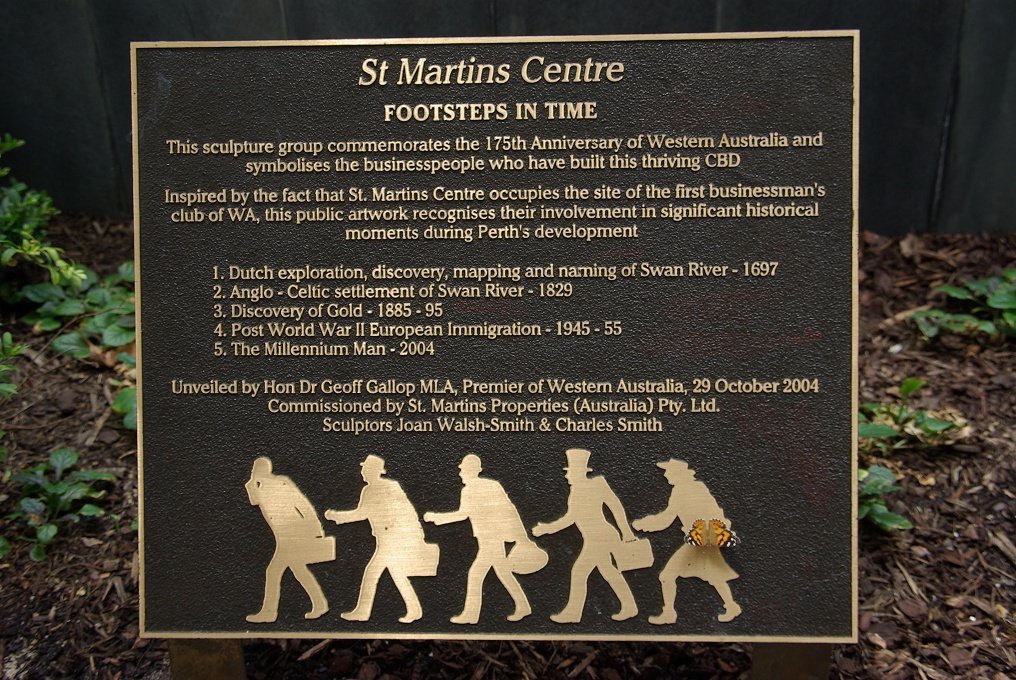 PXK10D_4418.JPG - Info about sculptures (following photos), Central Perth. The butterfly is real!