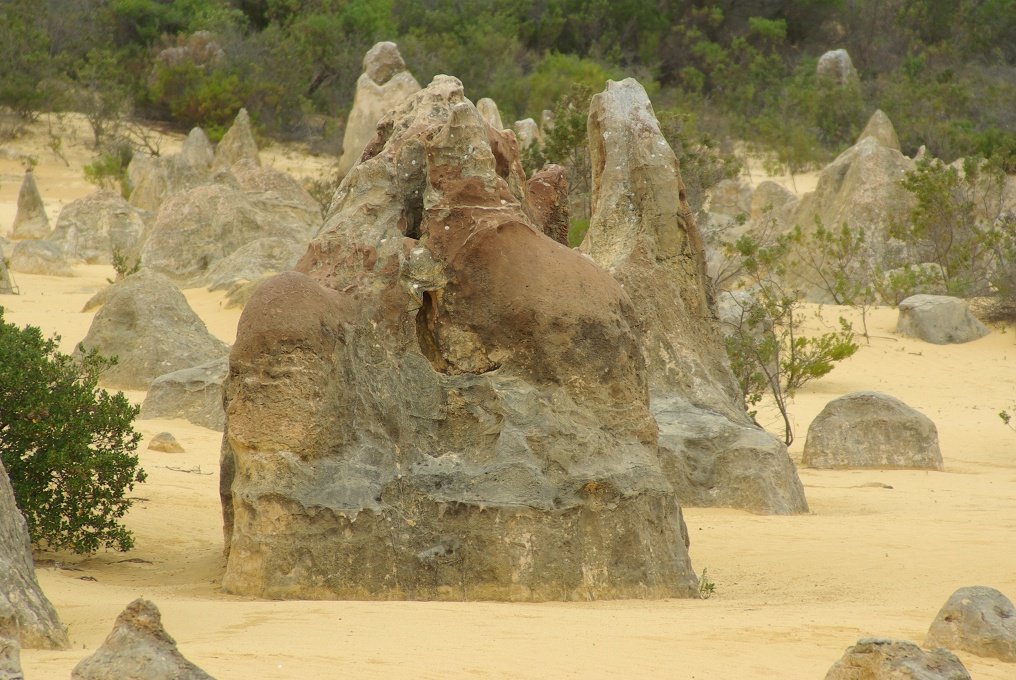 PXK10D_2538.JPG - The Pinnacles, North of Perth, Western Australia. A fascinating area of desert and eroded rock shapes.